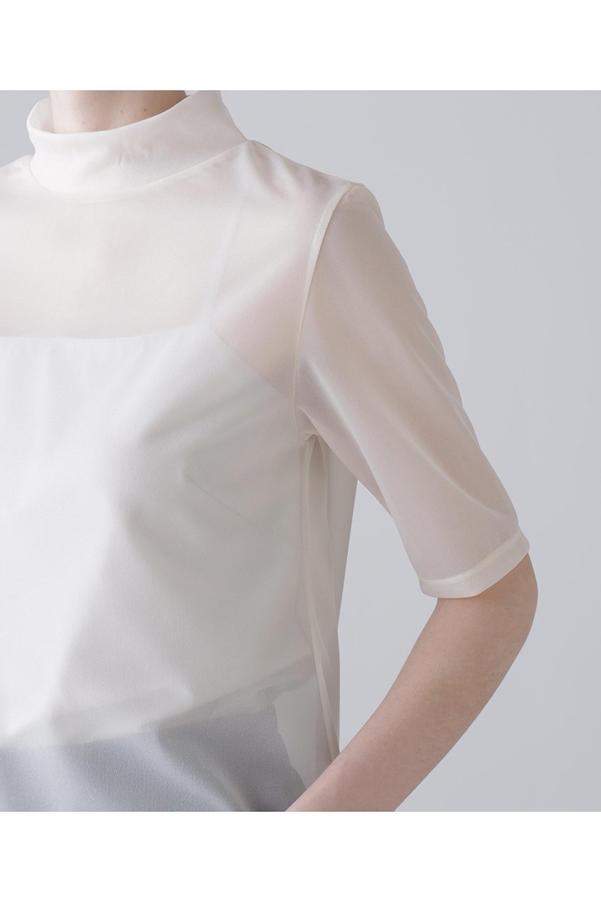 【アドーア/ADORE】のトリコットオーガンジー 人気、トレンドファッション・服の通販 founy(ファニー) ファッション Fashion レディースファッション Fashion for Women トップス・カットソー Cut & Sew Tops シャツ・ブラウス・オフィスカジュアル Elegant Blouses & Button-Ups ロングTシャツ・Tシャツ Longline T-Shirts & Tees カットソー・ベーシックTシャツ Cut-and-Sewn Tops / Stretch Tees & Basics インナー Innerwear オーガンジー Organza Fabric シアー Sheer, See-Through ショート Short, Short Length ジャケット Jacket, Outerwear スリーブ Sleeve, Long Sleeve / Short Sleeve バランス Balance, Style Balance エレガント 上品 Elegant 半袖 Short Sleeve, Half Sleeve other-7|ID: prp329100004902159 ipo3291000000036712445