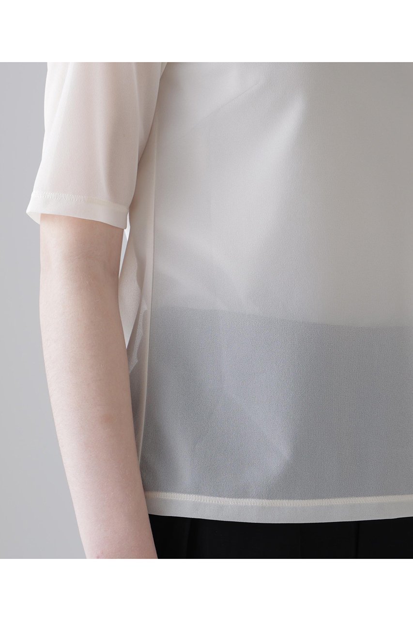 【アドーア/ADORE】のトリコットオーガンジー 人気、トレンドファッション・服の通販 founy(ファニー) ファッション Fashion レディースファッション Fashion for Women トップス・カットソー Cut & Sew Tops シャツ・ブラウス・オフィスカジュアル Elegant Blouses & Button-Ups ロングTシャツ・Tシャツ Longline T-Shirts & Tees カットソー・ベーシックTシャツ Cut-and-Sewn Tops / Stretch Tees & Basics インナー Innerwear オーガンジー Organza Fabric シアー Sheer, See-Through ショート Short, Short Length ジャケット Jacket, Outerwear スリーブ Sleeve, Long Sleeve / Short Sleeve バランス Balance, Style Balance エレガント 上品 Elegant 半袖 Short Sleeve, Half Sleeve other-8|ID: prp329100004902159 ipo3291000000036712446