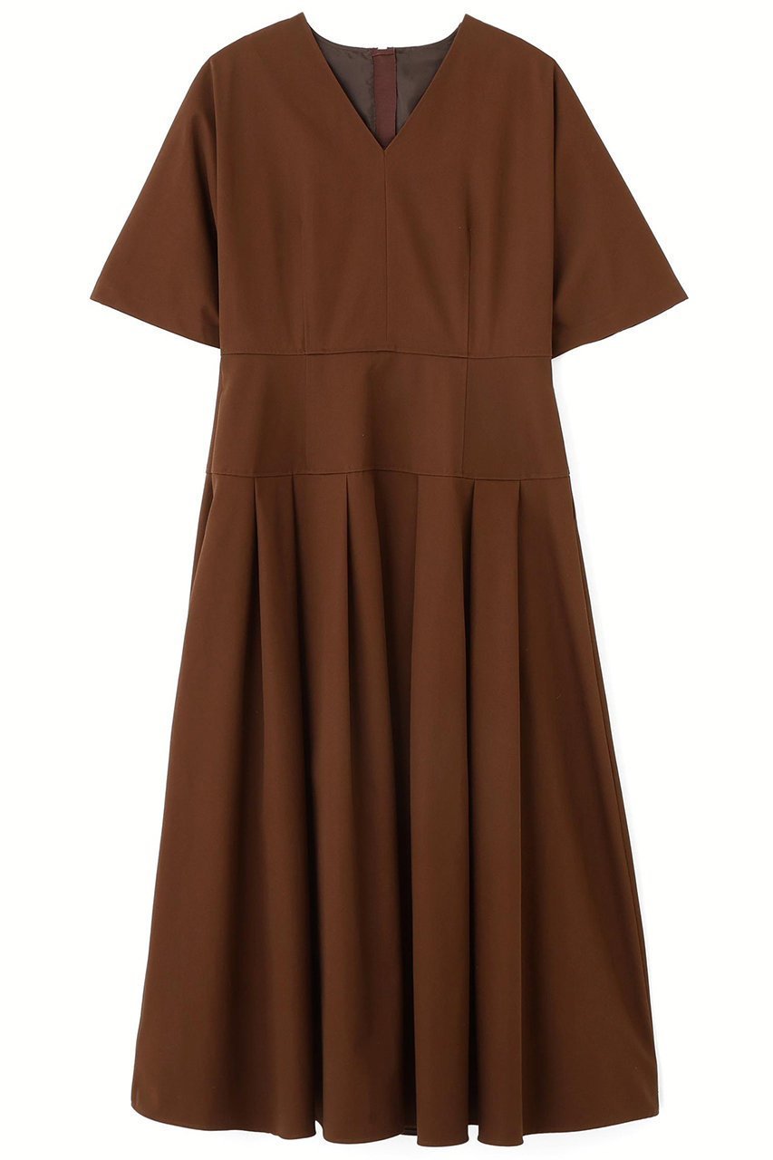 【アドーア/ADORE】のツイルクロスワンピース インテリア・キッズ・メンズ・レディースファッション・服の通販 founy(ファニー) ファッション Fashion レディースファッション Fashion for Women ワンピース Dresses チュニック Tunic Tops & Dresses チュニック Tunic, Long Top ツイル Twist, Twisted Detail ドレス Dress, One-Piece ロング Long, Long-Length エレガント 上品 Elegant ブラウン|ID: prp329100004902162 ipo3291000000036685498