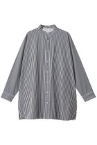 【ティッカ/TICCA】のノーカラーテントシャツ 人気、トレンドファッション・服の通販 founy(ファニー) ファッション Fashion レディースファッション Fashion for Women トップス・カットソー Cut & Sew Tops シャツ・ブラウス・オフィスカジュアル Elegant Blouses & Button-Ups クラシック Classic, Timeless Style スリーブ Sleeve, Long Sleeve / Short Sleeve フォルム Silhouette, Form ボトム Bottoms, Lower Wear ロング Long, Long-Length ワイド Wide, Wide Fit thumbnail ブラックロンドンストライプ|ID: prp329100004902165 ipo3291000000036685525