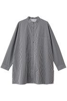 【ティッカ/TICCA】のノーカラーテントシャツ 人気、トレンドファッション・服の通販 founy(ファニー) ファッション Fashion レディースファッション Fashion for Women トップス・カットソー Cut & Sew Tops シャツ・ブラウス・オフィスカジュアル Elegant Blouses & Button-Ups クラシック Classic, Timeless Style スリーブ Sleeve, Long Sleeve / Short Sleeve フォルム Silhouette, Form ボトム Bottoms, Lower Wear ロング Long, Long-Length ワイド Wide, Wide Fit thumbnail ブラックギンガム|ID: prp329100004902165 ipo3291000000036685526
