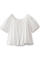 【ビリティス ディセッタン/Bilitis dix-sept ans】のパフスリーブブラウス 人気、トレンドファッション・服の通販 founy(ファニー) ファッション Fashion レディースファッション Fashion for Women トップス・カットソー Cut & Sew Tops シャツ・ブラウス・オフィスカジュアル Elegant Blouses & Button-Ups ショート Short, Short Length スリーブ Sleeve, Long Sleeve / Short Sleeve デニム Denim, Jeans Material ドレープ Drape, Draping Fabric フレア Flare, Flared エレガント 上品 Elegant thumbnail ホワイト|ID: prp329100004902170 ipo3291000000036685558
