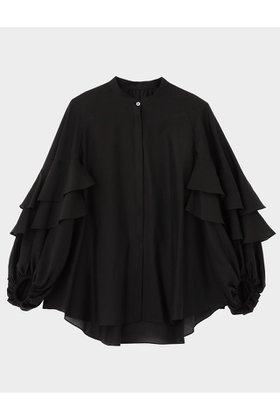 【ル フィル/LE PHIL】 スタンドカラーフリルブラウス人気、トレンドファッション・服の通販 founy(ファニー) ファッション Fashion レディースファッション Fashion for Women トップス・カットソー Cut & Sew Tops シャツ・ブラウス・オフィスカジュアル Elegant Blouses & Button-Ups おすすめ Recommended / Our Picks オーガンジー Organza Fabric ギャザー Gathered, Ruffled スタンダード Standard, Basic スタンド Stand Collar, Upright Stand スリーブ Sleeve, Long Sleeve / Short Sleeve バランス Balance, Style Balance フェミニン Feminine, Girly フリル Frill, Ruffle ボトム Bottoms, Lower Wear ロング Long, Long-Length |ID:prp329100004902172