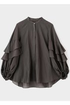 【ル フィル/LE PHIL】のスタンドカラーフリルブラウス 人気、トレンドファッション・服の通販 founy(ファニー) ファッション Fashion レディースファッション Fashion for Women トップス・カットソー Cut & Sew Tops シャツ・ブラウス・オフィスカジュアル Elegant Blouses & Button-Ups おすすめ Recommended / Our Picks オーガンジー Organza Fabric ギャザー Gathered, Ruffled スタンダード Standard, Basic スタンド Stand Collar, Upright Stand スリーブ Sleeve, Long Sleeve / Short Sleeve バランス Balance, Style Balance フェミニン Feminine, Girly フリル Frill, Ruffle ボトム Bottoms, Lower Wear ロング Long, Long-Length thumbnail グレー|ID: prp329100004902172 ipo3291000000036685572