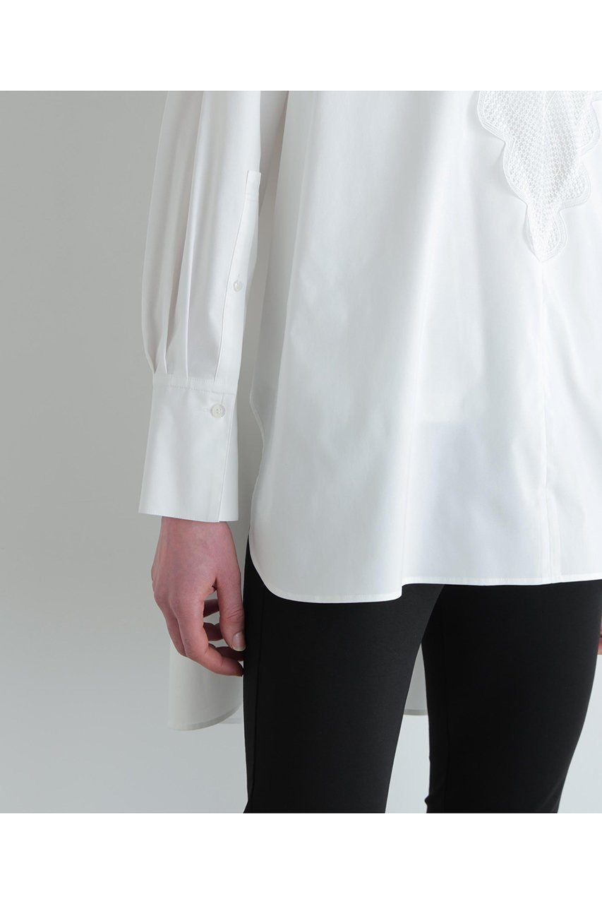 【ル フィル/LE PHIL】のレース切り替えブラウス 人気、トレンドファッション・服の通販 founy(ファニー) 　ファッション　Fashion　レディースファッション　Fashion for Women　トップス・カットソー　Cut & Sew Tops　シャツ・ブラウス・オフィスカジュアル　Elegant Blouses & Button-Ups　スリーブ　Sleeve, Long Sleeve / Short Sleeve　バランス　Balance, Style Balance　パターン　Pattern, Design Print　ビッグ　Big, Oversized　レース　Lace, Lace Fabric　ロング　Long, Long-Length　ワーク　Workwear, Utility Style　春　Spring　羽織　Haori, Light Jacket　other-7|ID: prp329100004902173 ipo3291000000036685589