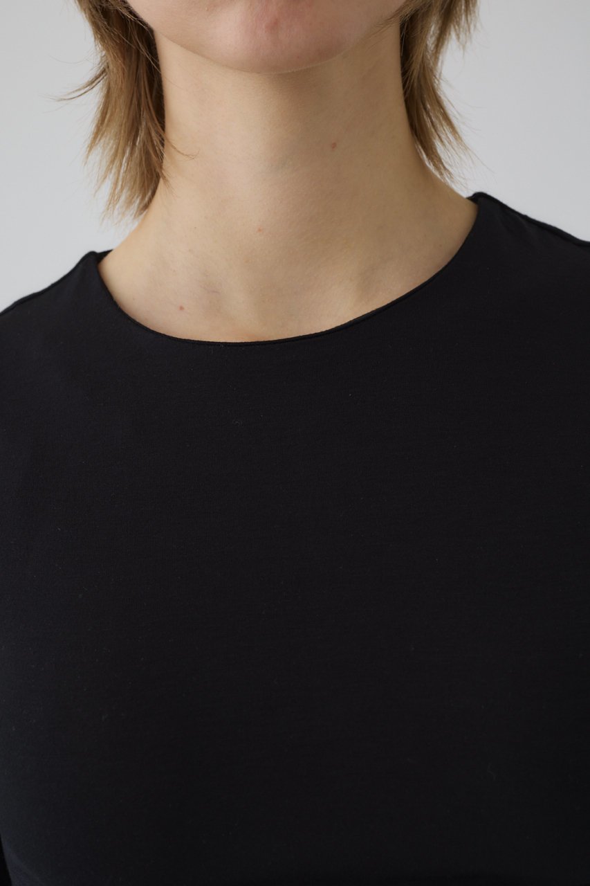 【リムアーク/RIM.ARK】のCropped tight tops/トップス 人気、トレンドファッション・服の通販 founy(ファニー) ファッション Fashion レディースファッション Fashion for Women トップス・カットソー Cut & Sew Tops シャツ・ブラウス・オフィスカジュアル Elegant Blouses & Button-Ups ロングTシャツ・Tシャツ Longline T-Shirts & Tees カットソー・ベーシックTシャツ Cut-and-Sewn Tops / Stretch Tees & Basics インナー Innerwear カッティング Cutting Detail クロップド Cropped, Short Length シンプル Simple, Minimal ジャケット Jacket, Outerwear スリーブ Sleeve, Long Sleeve / Short Sleeve バランス Balance, Style Balance パターン Pattern, Design Print フィット Fit, Slim Fit フォルム Silhouette, Form ベーシック Basic, Essential ロング Long, Long-Length other-6|ID: prp329100004902199 ipo3291000000036712488