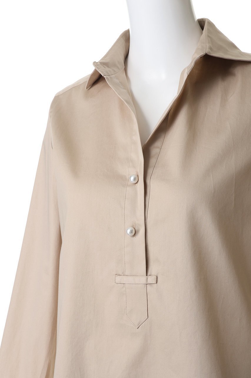 【マルティニーク/martinique】の《定番》パールスキッパーブラウス 人気、トレンドファッション・服の通販 founy(ファニー) ファッション Fashion レディースファッション Fashion for Women トップス・カットソー Cut & Sew Tops シャツ・ブラウス・オフィスカジュアル Elegant Blouses & Button-Ups おすすめ Recommended / Our Picks なめらか Smooth, Silky Texture アクセサリー Fashion Accessories スキッパー Skipper, Open Collar スリーブ Sleeve, Long Sleeve / Short Sleeve デコルテ Décolleté, Neckline パール Pearl, Pearl Accent ロング Long, Long-Length エレガント 上品 Elegant 定番 Standard, Basic Item other-5|ID: prp329100004902202 ipo3291000000036685835