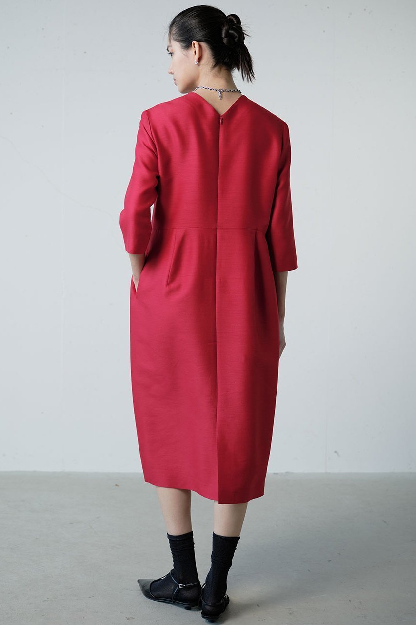 【ジェイドット/j.】のシルク混タッサー ギャザーコクーンドレス 人気、トレンドファッション・服の通販 founy(ファニー) 　ファッション　Fashion　レディースファッション　Fashion for Women　ワンピース　Dresses　フォーマル・パーティードレス・結婚式用ドレス　Elegant & Casual Dresses　チュニック　Tunic Tops & Dresses　オケージョン　Occasion Wear　シューズ　Shoes, Footwear　シルク　Silk, 100% Silk　チュニック　Tunic, Long Top　ドレス　Dress, One-Piece　ロング　Long, Long-Length　other-7|ID: prp329100004902209 ipo3291000000036685899