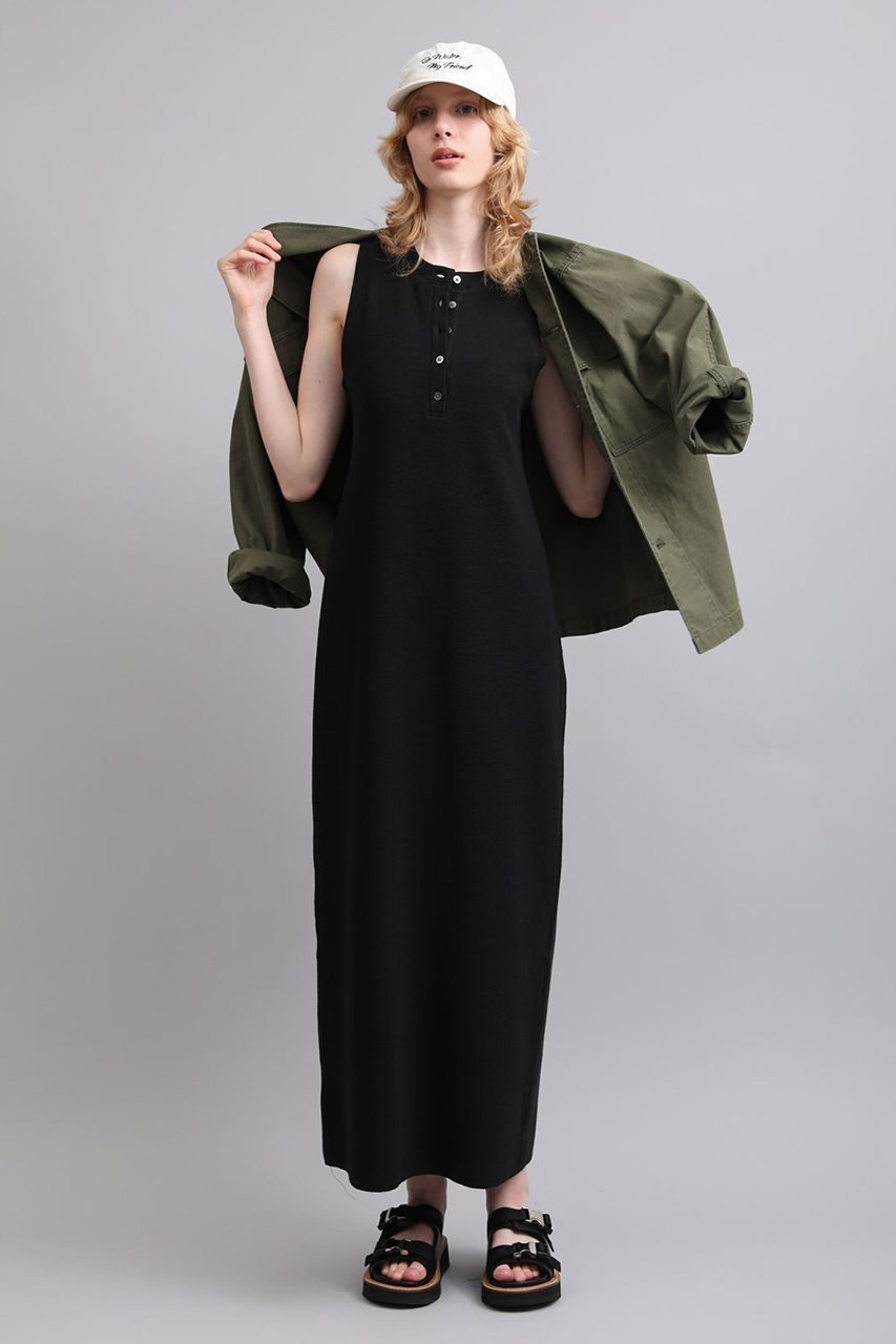 【サクラ/SACRA】のダブルフェイスコットンノースリーブワンピース 人気、トレンドファッション・服の通販 founy(ファニー) 　ファッション　Fashion　レディースファッション　Fashion for Women　ワンピース　Dresses　チュニック　Tunic Tops & Dresses　アメリカン　American Style　スリーブ　Sleeve, Long Sleeve / Short Sleeve　ダブル　Double, Double-Breasted　チュニック　Tunic, Long Top　デコルテ　Décolleté, Neckline　フェイス　Face, Facial Design　ロング　Long, Long-Length　other-6|ID: prp329100004902211 ipo3291000000036685916