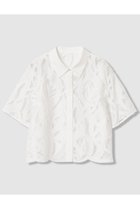 【アナイ/ANAYI】の【セットアップ対象商品】リーフコード刺繍半袖 ブラウス 人気、トレンドファッション・服の通販 founy(ファニー) ファッション Fashion レディースファッション Fashion for Women トップス・カットソー Cut & Sew Tops シャツ・ブラウス・オフィスカジュアル Elegant Blouses & Button-Ups おすすめ Recommended / Our Picks エンブロイダリー Embroidery Design ショート Short, Short Length スリーブ Sleeve, Long Sleeve / Short Sleeve セットアップ Set-Up, Coordinated Outfit バランス Balance, Style Balance モチーフ Motif, Design Theme リーフ Leaf, Botanical Leaf 再入荷 Restock / Back in Stock 半袖 Short Sleeve, Half Sleeve 無地 Plain, Solid Color thumbnail ホワイト|ID: prp329100004902224 ipo3291000000036686091