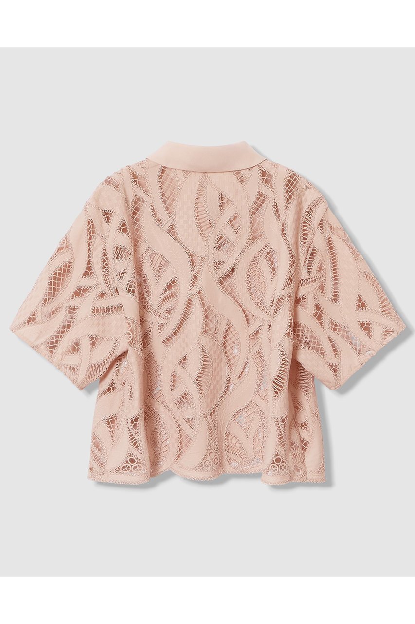 【アナイ/ANAYI】の【セットアップ対象商品】リーフコード刺繍半袖 ブラウス 人気、トレンドファッション・服の通販 founy(ファニー) ファッション Fashion レディースファッション Fashion for Women トップス・カットソー Cut & Sew Tops シャツ・ブラウス・オフィスカジュアル Elegant Blouses & Button-Ups おすすめ Recommended / Our Picks エンブロイダリー Embroidery Design ショート Short, Short Length スリーブ Sleeve, Long Sleeve / Short Sleeve セットアップ Set-Up, Coordinated Outfit バランス Balance, Style Balance モチーフ Motif, Design Theme リーフ Leaf, Botanical Leaf 再入荷 Restock / Back in Stock 半袖 Short Sleeve, Half Sleeve 無地 Plain, Solid Color other-2|ID: prp329100004902224 ipo3291000000036686094