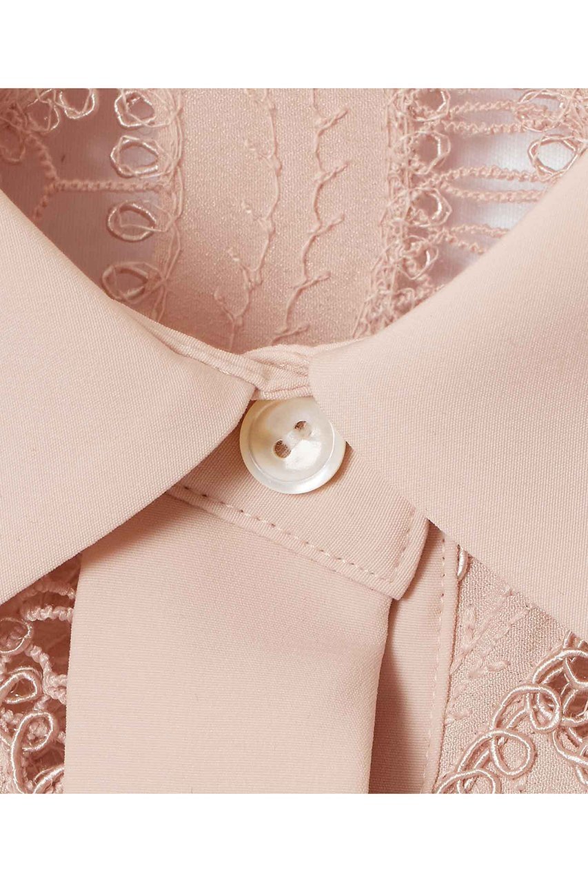 【アナイ/ANAYI】の【セットアップ対象商品】リーフコード刺繍半袖 ブラウス 人気、トレンドファッション・服の通販 founy(ファニー) ファッション Fashion レディースファッション Fashion for Women トップス・カットソー Cut & Sew Tops シャツ・ブラウス・オフィスカジュアル Elegant Blouses & Button-Ups おすすめ Recommended / Our Picks エンブロイダリー Embroidery Design ショート Short, Short Length スリーブ Sleeve, Long Sleeve / Short Sleeve セットアップ Set-Up, Coordinated Outfit バランス Balance, Style Balance モチーフ Motif, Design Theme リーフ Leaf, Botanical Leaf 再入荷 Restock / Back in Stock 半袖 Short Sleeve, Half Sleeve 無地 Plain, Solid Color other-3|ID: prp329100004902224 ipo3291000000036686095