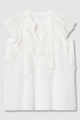 【アナイ/ANAYI】 ライトローンラッフル ブラウス人気、トレンドファッション・服の通販 founy(ファニー) ファッション Fashion レディースファッション Fashion for Women トップス・カットソー Cut & Sew Tops シャツ・ブラウス・オフィスカジュアル Elegant Blouses & Button-Ups アシンメトリー Asymmetrical Style エアリー Airy Texture シアー Sheer, See-Through ショート Short, Short Length スリーブ Sleeve, Long Sleeve / Short Sleeve ヨーク Yoke, Yoke Design ラッフル Ruffle, Frill ロング Long, Long-Length エレガント 上品 Elegant 新作・新入荷 New Arrivals / New In |ID:prp329100004902225