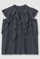 【アナイ/ANAYI】のライトローンラッフル ブラウス 人気、トレンドファッション・服の通販 founy(ファニー) ファッション Fashion レディースファッション Fashion for Women トップス・カットソー Cut & Sew Tops シャツ・ブラウス・オフィスカジュアル Elegant Blouses & Button-Ups アシンメトリー Asymmetrical Style エアリー Airy Texture シアー Sheer, See-Through ショート Short, Short Length スリーブ Sleeve, Long Sleeve / Short Sleeve ヨーク Yoke, Yoke Design ラッフル Ruffle, Frill ロング Long, Long-Length エレガント 上品 Elegant 新作・新入荷 New Arrivals / New In thumbnail ネイビー|ID: prp329100004902225 ipo3291000000036686099