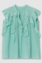 【アナイ/ANAYI】のライトローンラッフル ブラウス 人気、トレンドファッション・服の通販 founy(ファニー) ファッション Fashion レディースファッション Fashion for Women トップス・カットソー Cut & Sew Tops シャツ・ブラウス・オフィスカジュアル Elegant Blouses & Button-Ups アシンメトリー Asymmetrical Style エアリー Airy Texture シアー Sheer, See-Through ショート Short, Short Length スリーブ Sleeve, Long Sleeve / Short Sleeve ヨーク Yoke, Yoke Design ラッフル Ruffle, Frill ロング Long, Long-Length エレガント 上品 Elegant 新作・新入荷 New Arrivals / New In thumbnail ミントグリーン|ID: prp329100004902225 ipo3291000000036686100