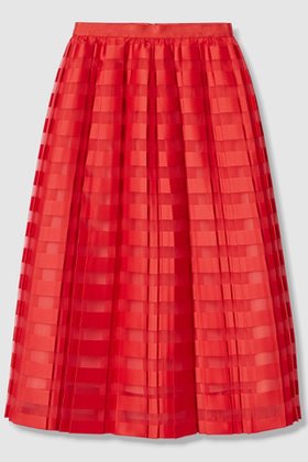 【アナイ/ANAYI】 ボーダージャガードプリーツ スカート人気、トレンドファッション・服の通販 founy(ファニー) ファッション Fashion レディースファッション Fashion for Women スカート Skirts プリーツスカート / 上品フェミニンスタイル Pleated Skirts エレガント 上品 Elegant シアー Sheer, See-Through チュニック Tunic, Long Top プリーツ Pleats, Pleated ボックス Boxy, Box Shape ボーダー Border, Stripe ロング Long, Long-Length 春 Spring |ID:prp329100004902226