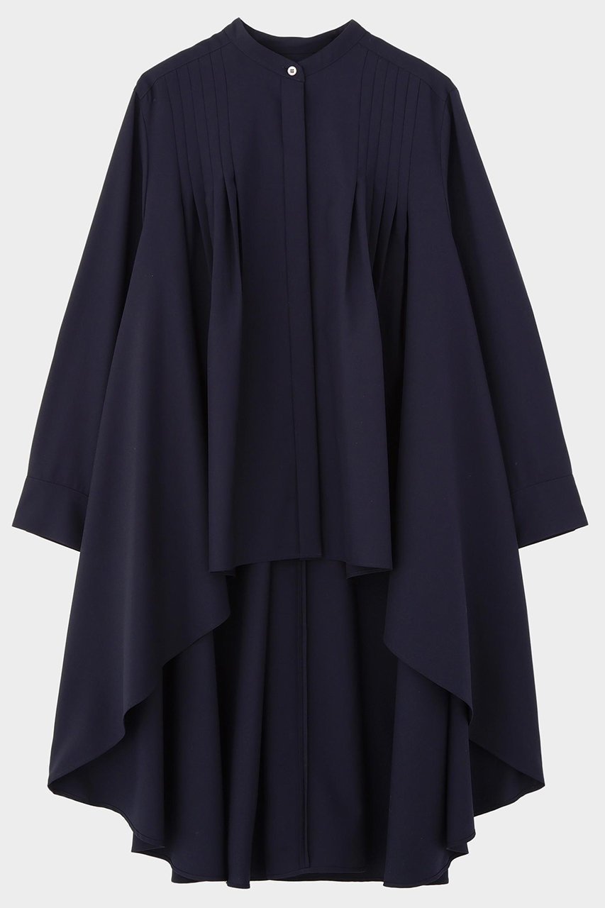 【ル フィル/LE PHIL】のライトウールボリュームブラウス 人気、トレンドファッション・服の通販 founy(ファニー) 　ファッション　Fashion　レディースファッション　Fashion for Women　トップス・カットソー　Cut & Sew Tops　シャツ・ブラウス・オフィスカジュアル　Elegant Blouses & Button-Ups　スタンダード　Standard, Basic　スタンド　Stand Collar, Upright Stand　スリーブ　Sleeve, Long Sleeve / Short Sleeve　ドレープ　Drape, Draping Fabric　ヘムライン　Hemline, Bottom Cut　ロング　Long, Long-Length　春　Spring　 other-1|ID: prp329100004902234 ipo3291000000036686250