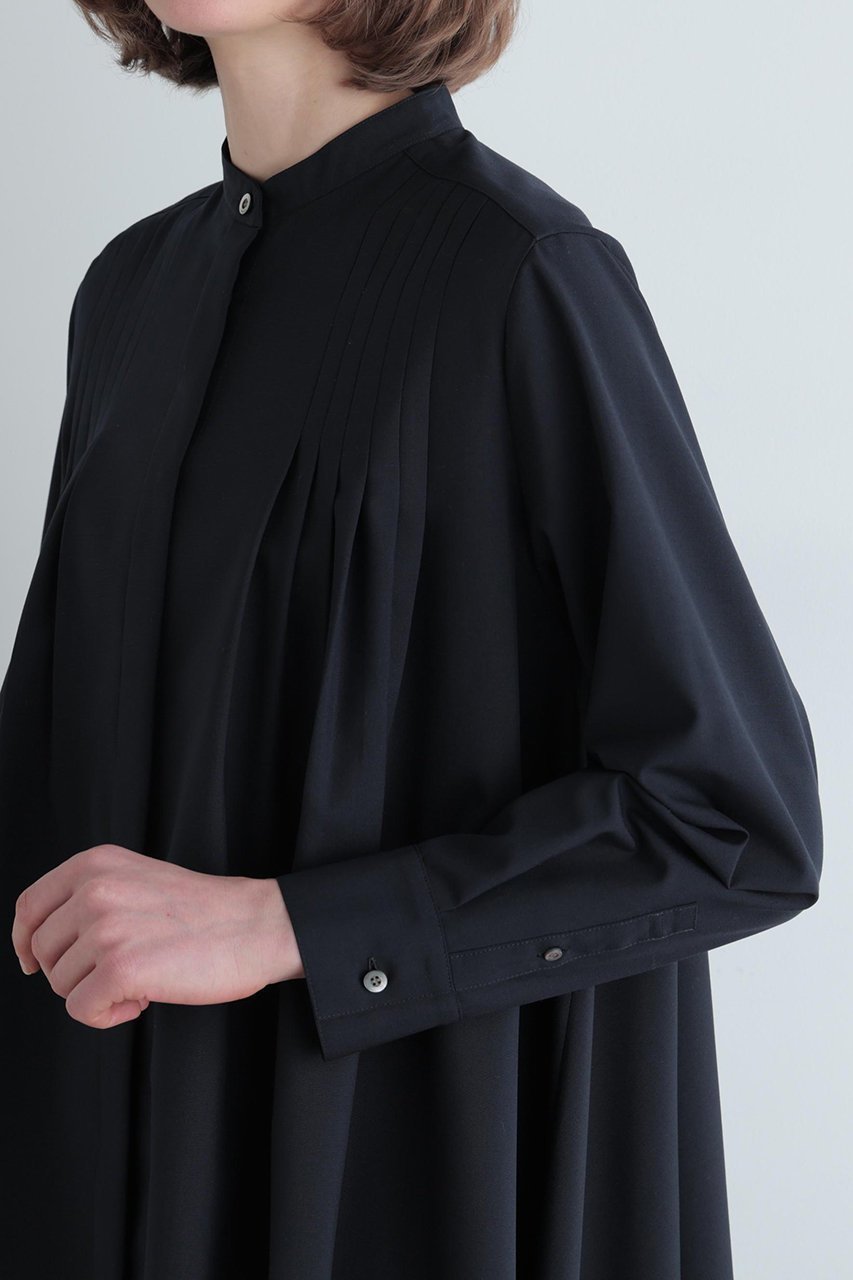 【ル フィル/LE PHIL】のライトウールボリュームブラウス 人気、トレンドファッション・服の通販 founy(ファニー) 　ファッション　Fashion　レディースファッション　Fashion for Women　トップス・カットソー　Cut & Sew Tops　シャツ・ブラウス・オフィスカジュアル　Elegant Blouses & Button-Ups　スタンダード　Standard, Basic　スタンド　Stand Collar, Upright Stand　スリーブ　Sleeve, Long Sleeve / Short Sleeve　ドレープ　Drape, Draping Fabric　ヘムライン　Hemline, Bottom Cut　ロング　Long, Long-Length　春　Spring　other-8|ID: prp329100004902234 ipo3291000000036686260