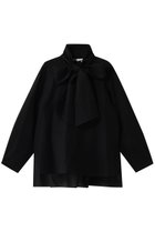 【ドメル/DOMELLE】のボウタイ ブラウス 人気、トレンドファッション・服の通販 founy(ファニー) ファッション Fashion レディースファッション Fashion for Women トップス・カットソー Cut & Sew Tops シャツ・ブラウス・オフィスカジュアル Elegant Blouses & Button-Ups おすすめ Recommended / Our Picks インナー Innerwear シアー Sheer, See-Through スリーブ Sleeve, Long Sleeve / Short Sleeve テクスチャー Texture, Textured Fabric バランス Balance, Style Balance フランス France, French ボックス Boxy, Box Shape ロング Long, Long-Length ワイド Wide, Wide Fit thumbnail ブラック|ID: prp329100004902239 ipo3291000000036686303