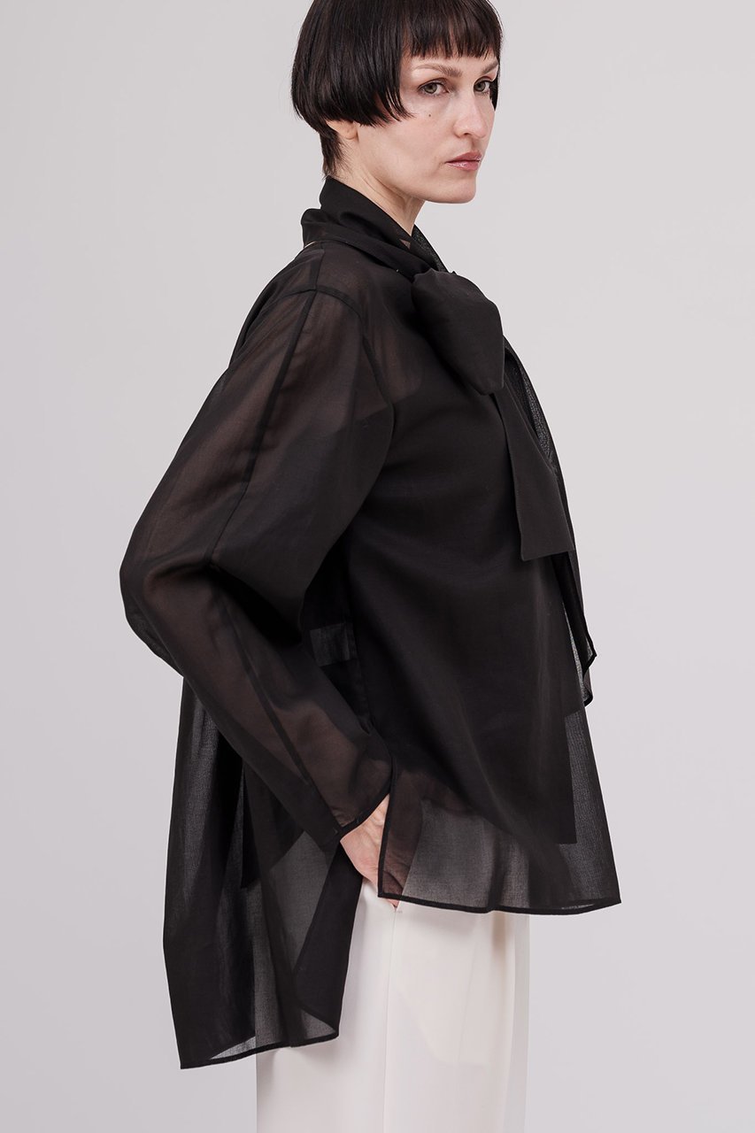 【ドメル/DOMELLE】のボウタイ ブラウス 人気、トレンドファッション・服の通販 founy(ファニー) 　ファッション　Fashion　レディースファッション　Fashion for Women　トップス・カットソー　Cut & Sew Tops　シャツ・ブラウス・オフィスカジュアル　Elegant Blouses & Button-Ups　おすすめ　Recommended / Our Picks　インナー　Innerwear　シアー　Sheer, See-Through　スリーブ　Sleeve, Long Sleeve / Short Sleeve　テクスチャー　Texture, Textured Fabric　バランス　Balance, Style Balance　フランス　France, French　ボックス　Boxy, Box Shape　ロング　Long, Long-Length　ワイド　Wide, Wide Fit　other-8|ID: prp329100004902239 ipo3291000000036686310