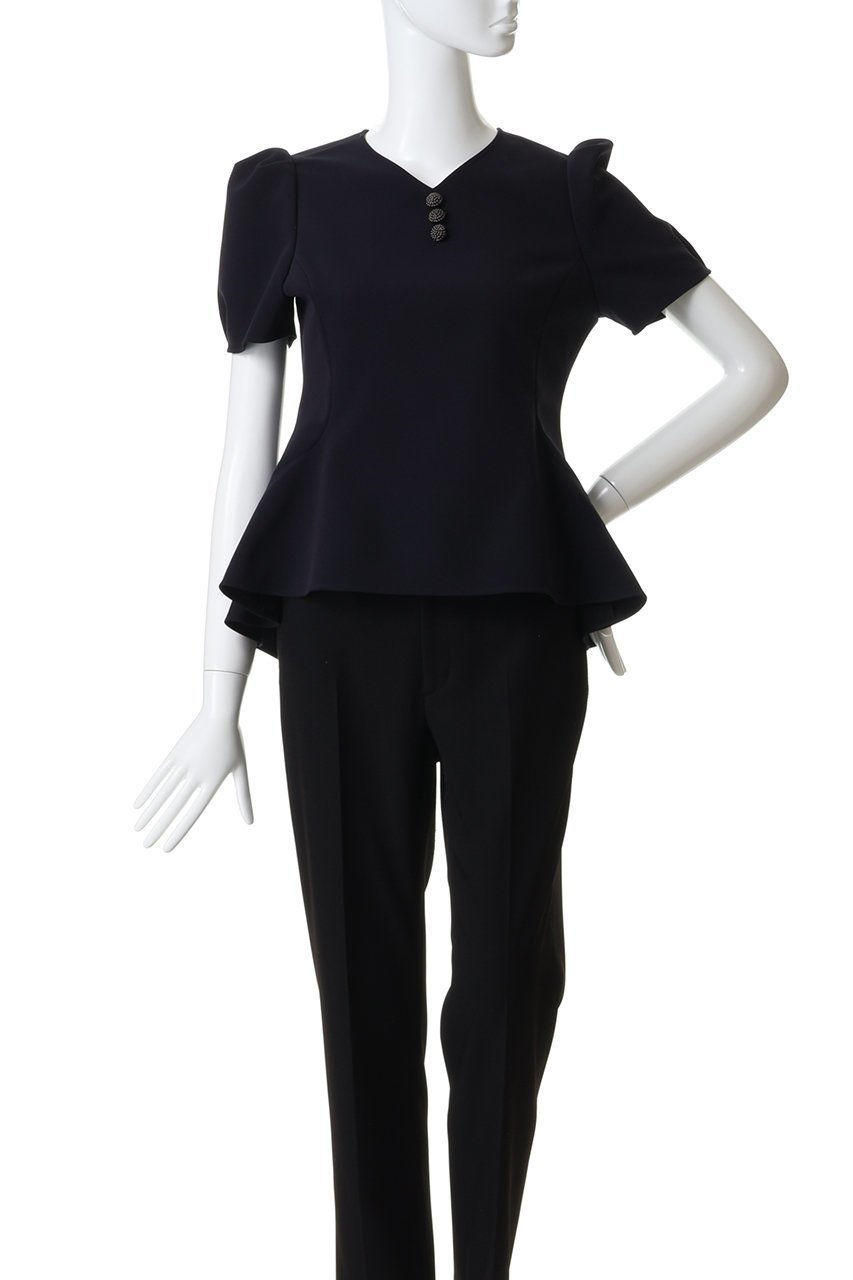 【エムダブリュー/MW】のトリアセテート(NS) Vネック ブラウス 人気、トレンドファッション・服の通販 founy(ファニー) 　ファッション　Fashion　レディースファッション　Fashion for Women　トップス・カットソー　Cut & Sew Tops　シャツ・ブラウス・オフィスカジュアル　Elegant Blouses & Button-Ups　Vネックトップス　V-Neck Tops / V-Cut Neckline Shirts　ショート　Short, Short Length　スリム　Slim, Slim Fit　スリーブ　Sleeve, Long Sleeve / Short Sleeve　テーパード　Tapered, Tapered Pants　バランス　Balance, Style Balance　フォルム　Silhouette, Form　フレア　Flare, Flared　エレガント 上品　Elegant　other-2|ID: prp329100004902241 ipo3291000000036686321