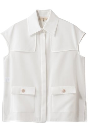 【エムダブリュー/MW】のトリアセテート(D) スリーブレス ブラウス 人気、トレンドファッション・服の通販 founy(ファニー) ファッション Fashion レディースファッション Fashion for Women トップス・カットソー Cut & Sew Tops キャミソール&ノースリーブ Camisoles & Sleeveless Tops シャツ・ブラウス・オフィスカジュアル Elegant Blouses & Button-Ups イレギュラー Irregular Design インナー Innerwear ジャケット Jacket, Outerwear スリーブ Sleeve, Long Sleeve / Short Sleeve ノースリーブ Sleeveless, No-Sleeve ボトム Bottoms, Lower Wear モダン Modern, Contemporary リュクス Luxury, Elegant, High-End, Chic エレガント 上品 Elegant 夏 Summer 定番 Standard, Basic Item 新作・新入荷 New Arrivals / New In |ID:prp329100004902244