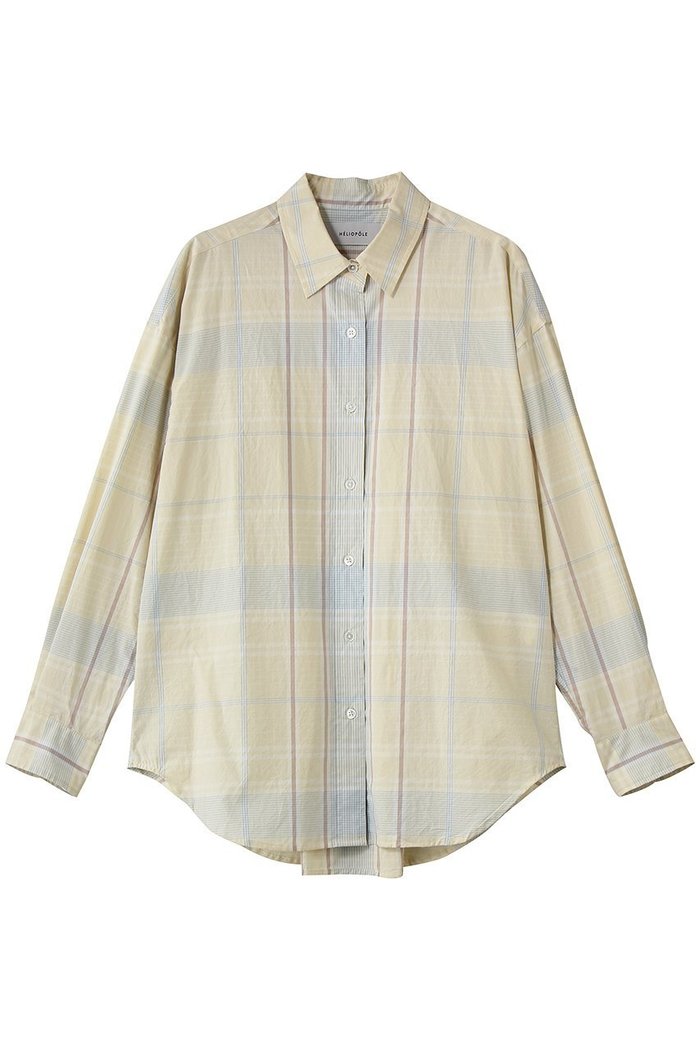 【エリオポール/heliopole】のthe EDITOR シャツ(PALE PLAID) インテリア・キッズ・メンズ・レディースファッション・服の通販 founy(ファウニー) https://founy.com/ ファッション Fashion レディースファッション Fashion for Women トップス・カットソー Cut & Sew Tops シャツ・ブラウス・オフィスカジュアル Elegant Blouses & Button-Ups シンプル Simple, Minimal スウェット / スエット Sweatshirt, Sweatwear スリーブ Sleeve, Long Sleeve / Short Sleeve チェック Check, Plaid, Tartan ロング Long, Long-Length 人気 Popular, Best Seller 再入荷 Restock / Back in Stock 夏 Summer 定番 Standard, Basic Item 春 Spring S/S・春夏 SS, Spring/Summer, Warm Season |ID: prp329100004902249 ipo3291000000036686388