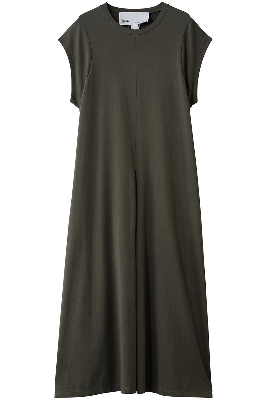 【ティッカ/TICCA】のフレンチスリーブドレス インテリア・キッズ・メンズ・レディースファッション・服の通販 founy(ファニー) ファッション Fashion レディースファッション Fashion for Women ワンピース Dresses フォーマル・パーティードレス・結婚式用ドレス Elegant & Casual Dresses チュニック Tunic Tops & Dresses シンプル Simple, Minimal チュニック Tunic, Long Top フレア Flare, Flared ポケット Pocket, Pocket Detail ロング Long, Long-Length エレガント 上品 Elegant 夏 Summer 旅行 Travel カーキ|ID: prp329100004902263 ipo3291000000036686518