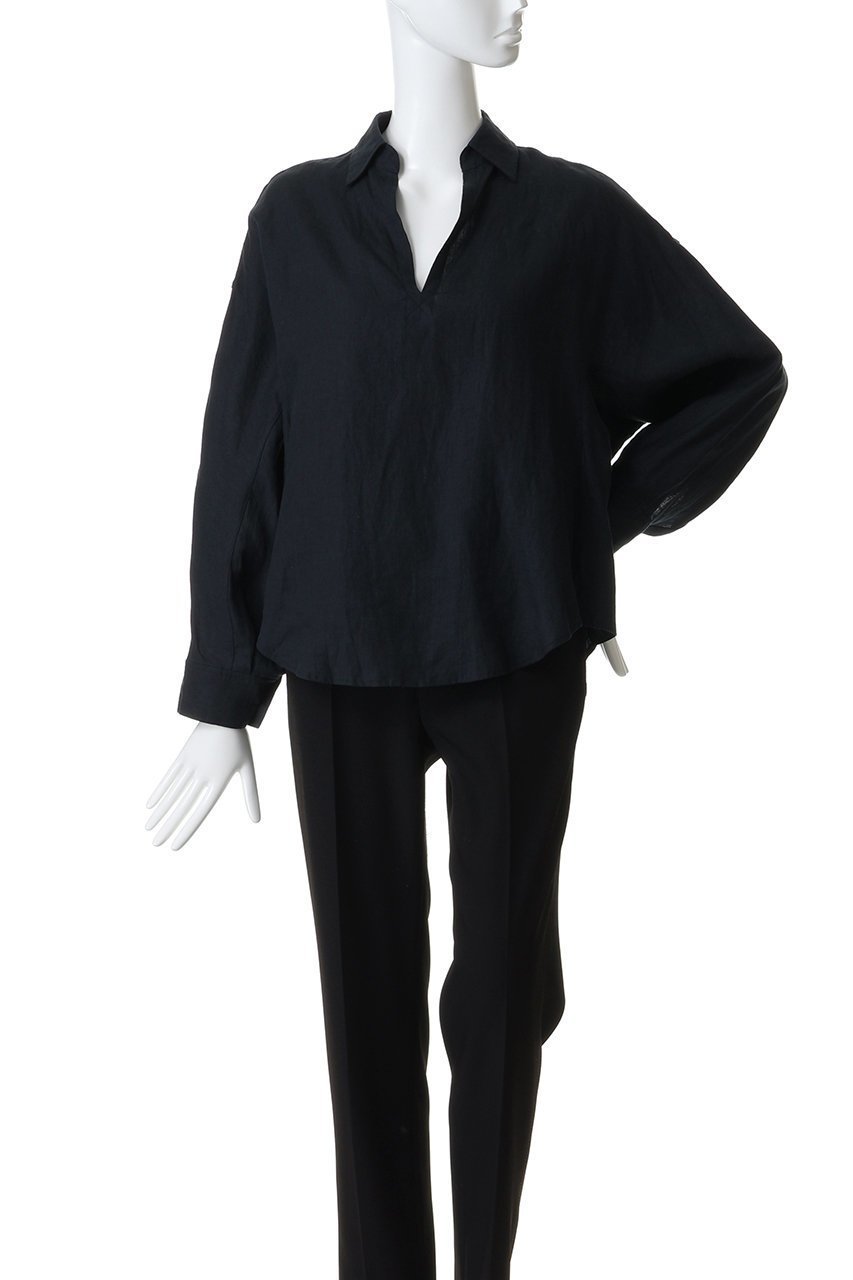 【ティッカ/TICCA】のリネンスキッパーシャツ 人気、トレンドファッション・服の通販 founy(ファニー) 　ファッション　Fashion　レディースファッション　Fashion for Women　トップス・カットソー　Cut & Sew Tops　シャツ・ブラウス・オフィスカジュアル　Elegant Blouses & Button-Ups　エレガント 上品　Elegant　スキッパー　Skipper, Open Collar　スリーブ　Sleeve, Long Sleeve / Short Sleeve　フィット　Fit, Slim Fit　リネン　Linen, Linen Fabric　リラックス　Relax, Relaxed Fit　ロング　Long, Long-Length　夏　Summer　other-2|ID: prp329100004902271 ipo3291000000036686609