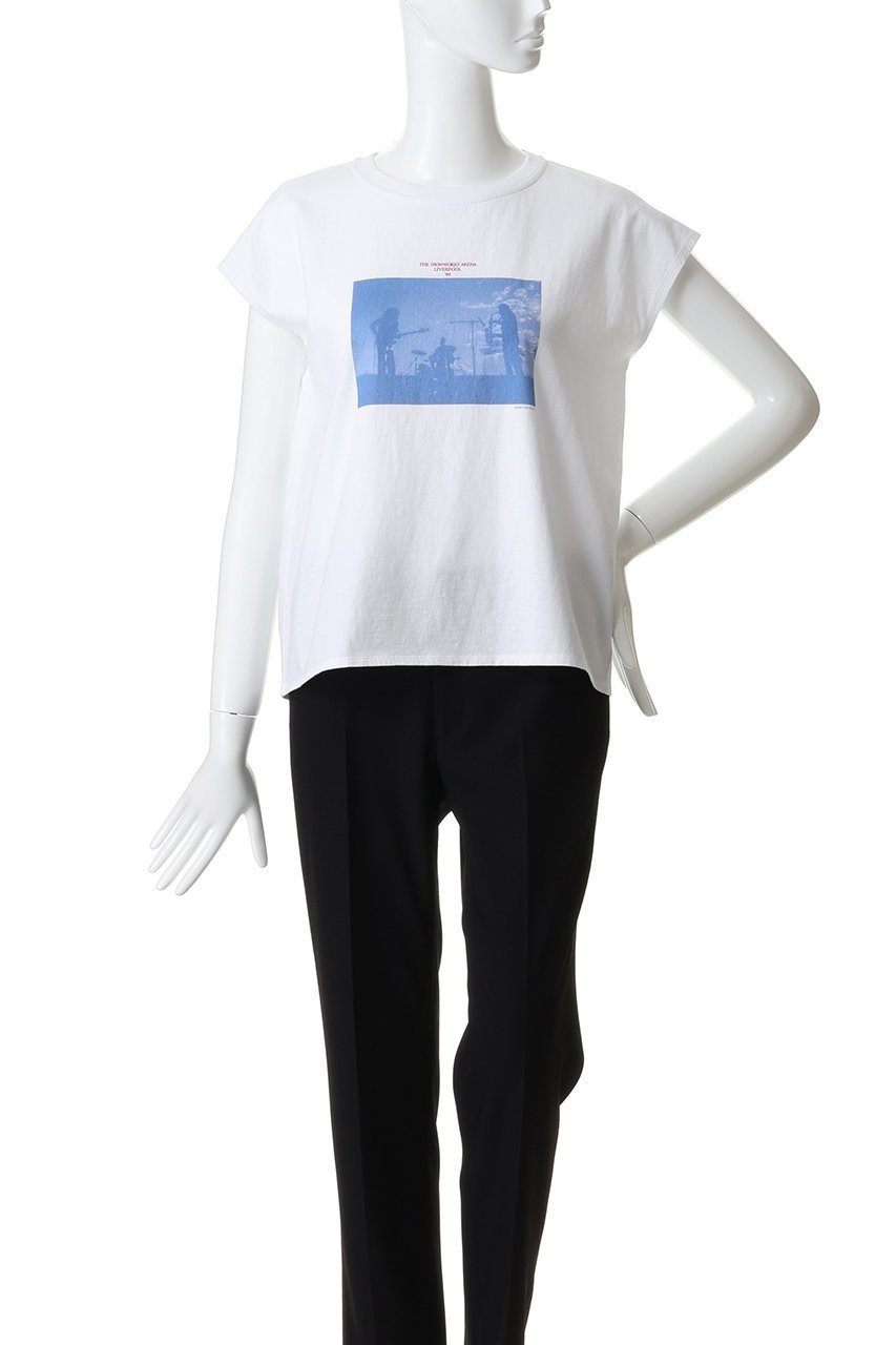 【ティッカ/TICCA】のRadio velvetフレンチTシャツ 人気、トレンドファッション・服の通販 founy(ファニー) ファッション Fashion レディースファッション Fashion for Women トップス・カットソー Cut & Sew Tops シャツ・ブラウス・オフィスカジュアル Elegant Blouses & Button-Ups ロングTシャツ・Tシャツ Longline T-Shirts & Tees カットソー・ベーシックTシャツ Cut-and-Sewn Tops / Stretch Tees & Basics カッティング Cutting Detail ショート Short, Short Length シンプル Simple, Minimal スリーブ Sleeve, Long Sleeve / Short Sleeve フレンチ French, French Style フロント Front, Front Design プリント Print, Printed Pattern other-2|ID: prp329100004902274 ipo3291000000036686636