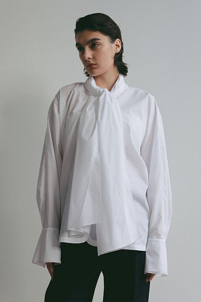 【エトレトウキョウ/ETRE TOKYO】の【SANTE】ボウタイリボンシャツ インテリア・キッズ・メンズ・レディースファッション・服の通販 founy(ファニー) https://founy.com/ ファッション Fashion レディースファッション Fashion for Women トップス・カットソー Cut & Sew Tops シャツ・ブラウス・オフィスカジュアル Elegant Blouses & Button-Ups なめらか Smooth, Silky Texture オケージョン Occasion Wear カフス Cuff Design シルク Silk, 100% Silk ジャケット Jacket, Outerwear スリーブ Sleeve, Long Sleeve / Short Sleeve セットアップ Set-Up, Coordinated Outfit セレモニー Ceremony ダブル Double, Double-Breasted フォーマル Formal, Dressy リボン Ribbon, Bow ループ Loop, Loop Knit ロング Long, Long-Length エレガント 上品 Elegant |ID: prp329100004902276 ipo3291000000036686677