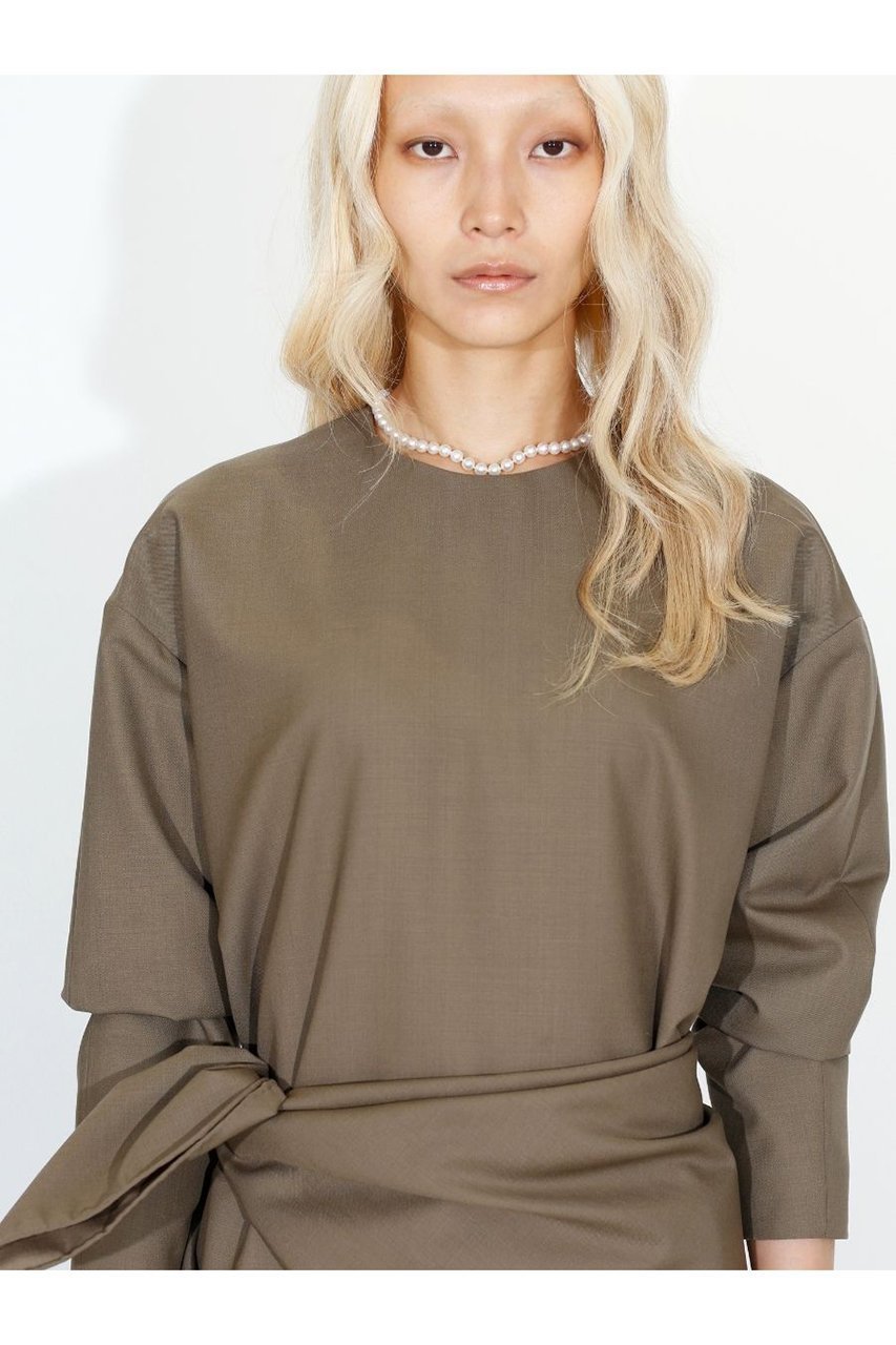 【マディソンブルー/MADISONBLUE】のCREW NECK L/S DRESS W/M クルーネックドレス 人気、トレンドファッション・服の通販 founy(ファニー) ファッション Fashion レディースファッション Fashion for Women ワンピース Dresses フォーマル・パーティードレス・結婚式用ドレス Elegant & Casual Dresses チュニック Tunic Tops & Dresses なめらか Smooth, Silky Texture シンプル Simple, Minimal チュニック Tunic, Long Top ドレス Dress, One-Piece ポケット Pocket, Pocket Detail 夏 Summer other-8|ID: prp329100004902279 ipo3291000000036712627