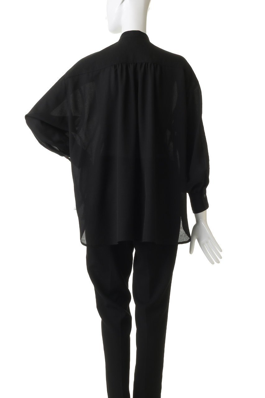 【フローレント/FLORENT】のリネンライクツイル バンドカラーシャツ 人気、トレンドファッション・服の通販 founy(ファニー) 　ファッション　Fashion　レディースファッション　Fashion for Women　トップス・カットソー　Cut & Sew Tops　シャツ・ブラウス・オフィスカジュアル　Elegant Blouses & Button-Ups　スリーブ　Sleeve, Long Sleeve / Short Sleeve　ドレープ　Drape, Draping Fabric　ファブリック　Fabric, Textile　ロング　Long, Long-Length　エレガント 上品　Elegant　新作・新入荷　New Arrivals / New In　ビジネス 仕事 通勤　Business / Work / Commuting　other-4|ID: prp329100004902280 ipo3291000000036686732