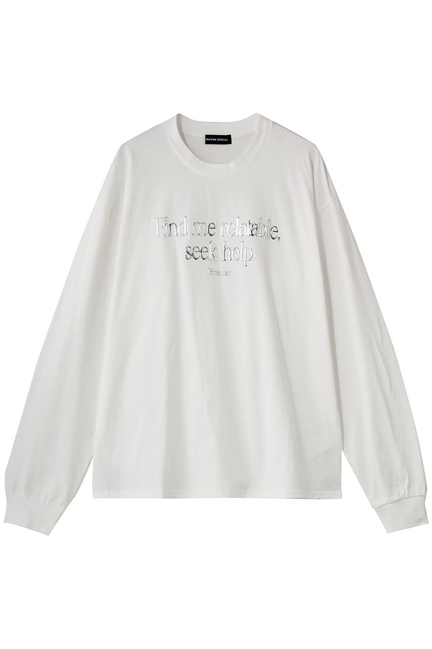 【メゾンスペシャル/MAISON SPECIAL】のFind Me Long T-Shirt/Find meロンTEE インテリア・キッズ・メンズ・レディースファッション・服の通販 founy(ファニー) ファッション Fashion レディースファッション Fashion for Women トップス・カットソー Cut & Sew Tops シャツ・ブラウス・オフィスカジュアル Elegant Blouses & Button-Ups ロングTシャツ・Tシャツ Longline T-Shirts & Tees カットソー・ベーシックTシャツ Cut-and-Sewn Tops / Stretch Tees & Basics グラフィック Graphic, Graphic Design シアー Sheer, See-Through スリーブ Sleeve, Long Sleeve / Short Sleeve チュール Tulip, Tulip Motif デニム Denim, Jeans Material フェミニン Feminine, Girly フロント Front, Front Design ボトム Bottoms, Lower Wear ロング Long, Long-Length 春 Spring WHT(ホワイト)|ID: prp329100004902283 ipo3291000000036686759