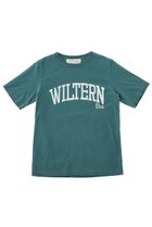 【ザ ストア バイ シー/THE STORE by C】の【REMI RELIEF】【別注】【WEB限定】WILTERNロゴTシャツ 人気、トレンドファッション・服の通販 founy(ファニー) ファッション Fashion レディースファッション Fashion for Women トップス・カットソー Cut & Sew Tops シャツ・ブラウス・オフィスカジュアル Elegant Blouses & Button-Ups ロングTシャツ・Tシャツ Longline T-Shirts & Tees カットソー・ベーシックTシャツ Cut-and-Sewn Tops / Stretch Tees & Basics カットソー Cut and Sewn Top ショート Short, Short Length スリーブ Sleeve, Long Sleeve / Short Sleeve ダメージ Distressed, Destroyed ベーシック Basic, Essential 別注 Limited Edition, Custom Order 半袖 Short Sleeve, Half Sleeve thumbnail グリーン|ID: prp329100004902298 ipo3291000000036686926
