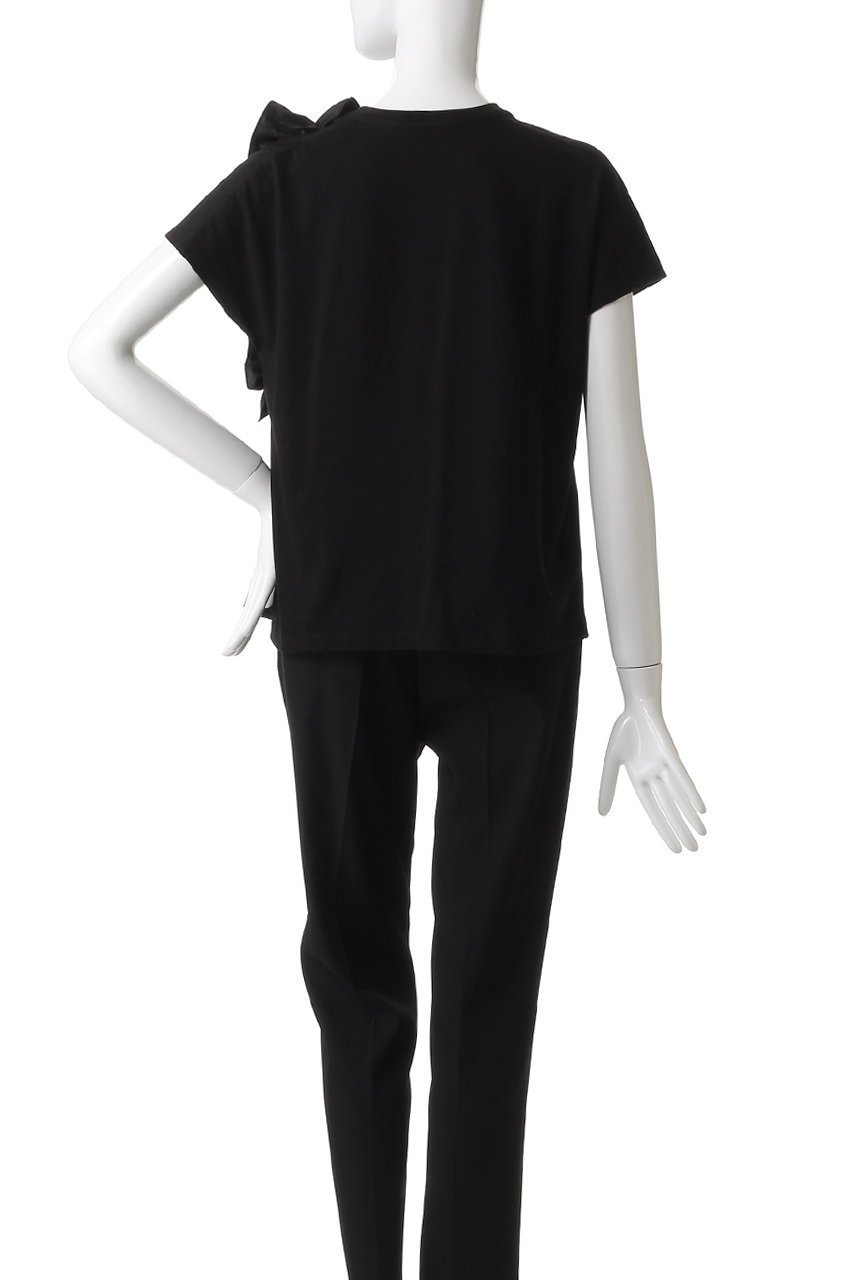 【アルアバイル/allureville】の【Loulou Willoughby】ギャザーレイヤーTシャツ A 人気、トレンドファッション・服の通販 founy(ファニー) 　ファッション　Fashion　レディースファッション　Fashion for Women　トップス・カットソー　Cut & Sew Tops　シャツ・ブラウス・オフィスカジュアル　Elegant Blouses & Button-Ups　ロングTシャツ・Tシャツ　Longline T-Shirts & Tees　カットソー・ベーシックTシャツ　Cut-and-Sewn Tops / Stretch Tees & Basics　ギャザー　Gathered, Ruffled　ショート　Short, Short Length　スラックス　Slacks, Dress Pants　スリーブ　Sleeve, Long Sleeve / Short Sleeve　デニム　Denim, Jeans Material　ハーフ　Half, Half-Length　フロント　Front, Front Design　other-4|ID: prp329100004902311 ipo3291000000036687046