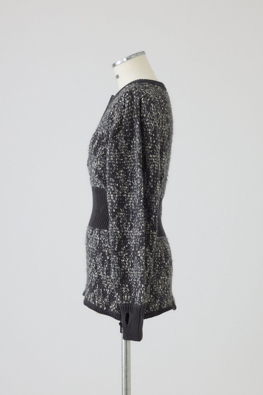 【リムアーク/RIM.ARK】のWaist switching knit tops/ニット 人気、トレンドファッション・服の通販 founy(ファニー) 　ファッション　Fashion　レディースファッション　Fashion for Women　トップス・カットソー　Cut & Sew Tops　ニット　Knit Tops & Sweaters　カジュアルプルオーバー・ニットトップス　Pullovers & Knit Tops / Casual Pullovers　ジャカード／ジャガード　Jacquard, Woven Pattern　フロント　Front, Front Design　other-3|ID: prp329100004902315 ipo3291000000036687099