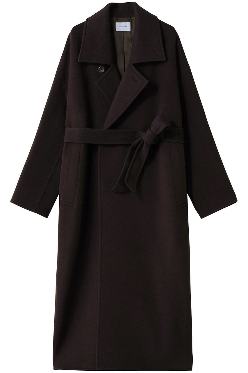 【スタニングルアー/STUNNING LURE】のrスプリットラグランロングコート インテリア・キッズ・メンズ・レディースファッション・服の通販 founy(ファニー) ファッション Fashion レディースファッション Fashion for Women アウター Coat / Outerwear Collection コート・ロングコート・ピーコート Long Coats, Peacoats & More なめらか Smooth, Silky Texture ハンド Hand, Handmade メンズ Men's, Menswear ロング Long, Long-Length ダークブラウン|ID: prp329100004902319 ipo3291000000036687137