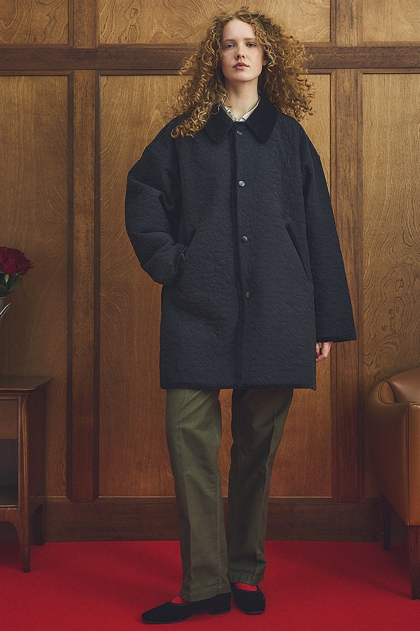 【オブラダ/Oblada】のフラワーエンブロイダリーコート 人気、トレンドファッション・服の通販 founy(ファニー) 　ファッション　Fashion　レディースファッション　Fashion for Women　アウター　Coat / Outerwear Collection　コート・ロングコート・ピーコート　Long Coats, Peacoats & More　おすすめ　Recommended / Our Picks　キルティング　Quilted, Quilting　フェミニン　Feminine, Girly　リラックス　Relax, Relaxed Fit　ロング　Long, Long-Length　エレガント 上品　Elegant　other-8|ID: prp329100004902365 ipo3291000000036687570