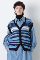 【ヒューエルミュージアム/hueLe Museum】の【STUMBLY】Sheer Mohair Gilet 人気、トレンドファッション・服の通販 founy(ファニー) ファッション Fashion レディースファッション Fashion for Women トップス・カットソー Cut & Sew Tops ニット Knit Tops & Sweaters ベスト&ジレ / 重ね着スタイル Vests & Gilets カジュアルプルオーバー・ニットトップス Pullovers & Knit Tops / Casual Pullovers メッシュ Mesh, Net Fabric ランダム Random, Irregular thumbnail ブルー|ID: prp329100004902389 ipo3291000000036687823
