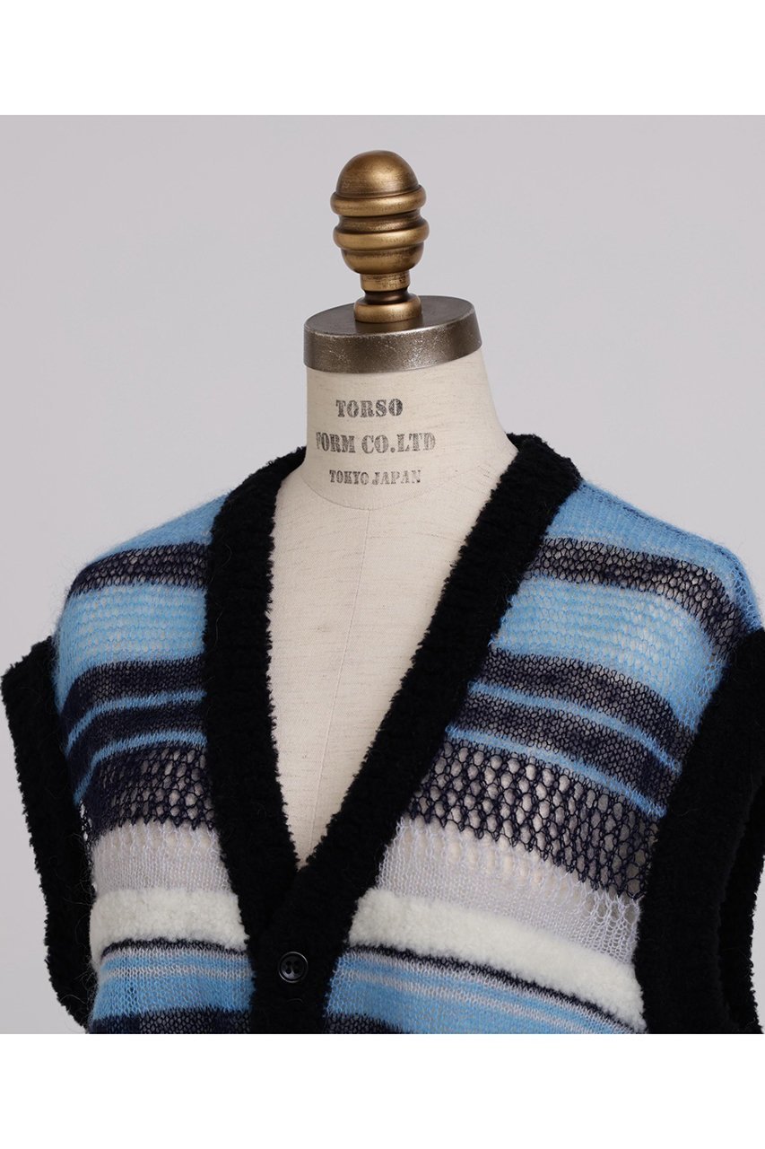 【ヒューエルミュージアム/hueLe Museum】の【STUMBLY】Sheer Mohair Gilet 人気、トレンドファッション・服の通販 founy(ファニー) 　ファッション　Fashion　レディースファッション　Fashion for Women　トップス・カットソー　Cut & Sew Tops　ニット　Knit Tops & Sweaters　ベスト&ジレ / 重ね着スタイル　Vests & Gilets　カジュアルプルオーバー・ニットトップス　Pullovers & Knit Tops / Casual Pullovers　メッシュ　Mesh, Net Fabric　ランダム　Random, Irregular　other-4|ID: prp329100004902389 ipo3291000000036687826