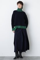 【ヒューエルミュージアム/hueLe Museum】の【STUMBLY】Jersey Melton Skirt 人気、トレンドファッション・服の通販 founy(ファニー) ファッション Fashion レディースファッション Fashion for Women スカート Skirts ロングスカート Long Skirts / Maxi & Midi Skirts カットオフ Cut-Off Design メルトン Melton, Heavy Wool ランダム Random, Irregular ロング Long, Long-Length 切替 Switching, Contrast Panel 別注 Limited Edition, Custom Order thumbnail ネイビー|ID: prp329100004902390 ipo3291000000036687842