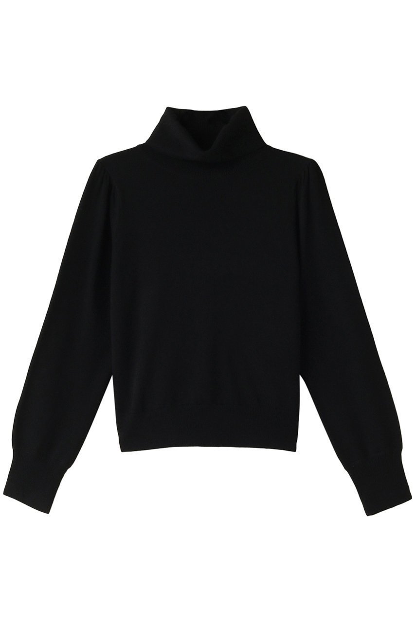 【アルアバイル/allureville】の【Loulou Willoughby】コンパクトタートル長袖プルオーバー A インテリア・キッズ・メンズ・レディースファッション・服の通販 founy(ファニー) 　ファッション　Fashion　レディースファッション　Fashion for Women　トップス・カットソー　Cut & Sew Tops　ニット　Knit Tops & Sweaters　カジュアルプルオーバー・ニットトップス　Pullovers & Knit Tops / Casual Pullovers　なめらか　Smooth, Silky Texture　カーディガン　Cardigan, Knitwear　コンパクト　Compact, Small Size　ジャケット　Jacket, Outerwear　スリーブ　Sleeve, Long Sleeve / Short Sleeve　タートル　Turtleneck, Turtle Collar　タートルネック　Turtleneck, High Neck　エレガント 上品　Elegant　長袖　Long Sleeve, Full Sleeve　ブラック|ID: prp329100004902414 ipo3291000000036688153