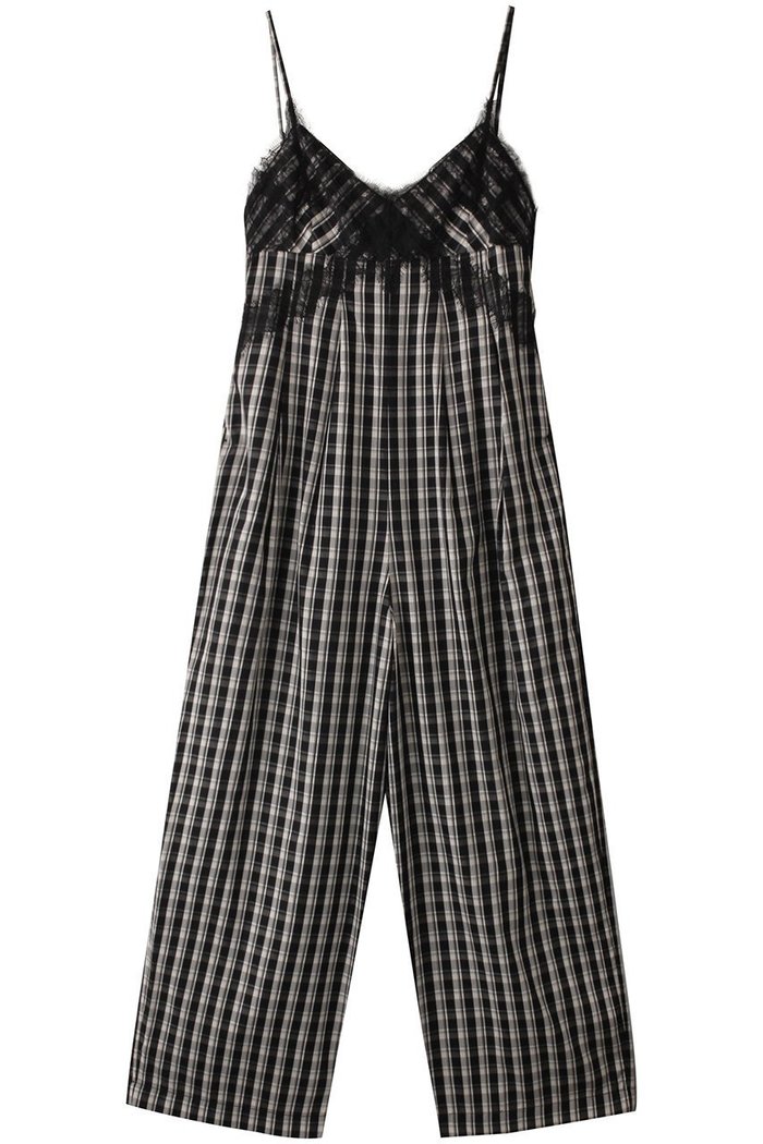 【メゾンスペシャル/MAISON SPECIAL】のPlaid Lace Camisole All-In-One/チェックレースキャミオールインワン インテリア・キッズ・メンズ・レディースファッション・服の通販 founy(ファニー) https://founy.com/ ファッション Fashion レディースファッション Fashion for Women パンツ Pants & Trousers インナー Innerwear シェイプ Shape, Slim Fit シンプル Simple, Minimal チェック Check, Plaid, Tartan レース Lace, Lace Fabric エレガント 上品 Elegant |ID: prp329100004902426 ipo3291000000036688380