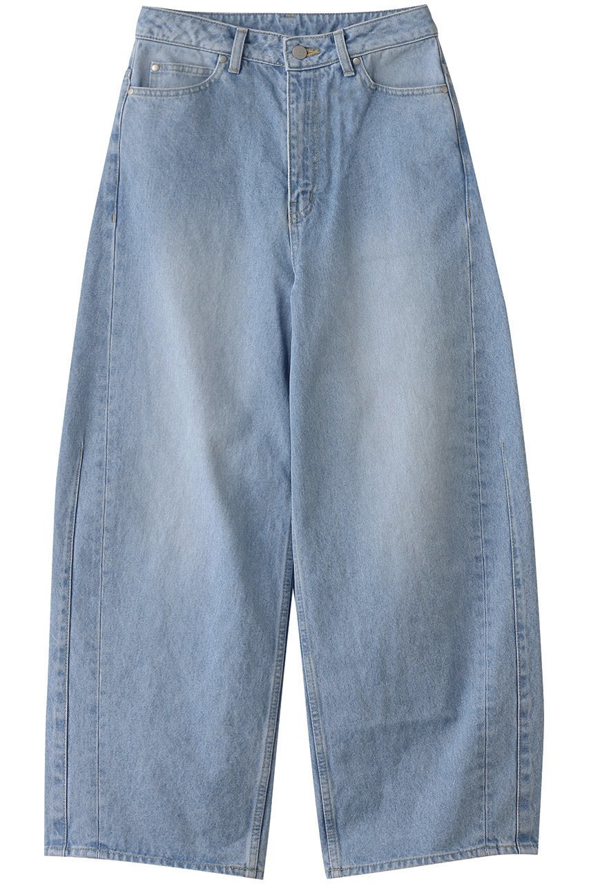 【ミディウミソリッド/MIDIUMISOLID】のbarrel leg wide denim.M デニム 人気、トレンドファッション・服の通販 founy(ファニー) 　ファッション　Fashion　レディースファッション　Fashion for Women　パンツ　Pants & Trousers　デニムパンツ・ジーンズ・美脚デニム　Denim Jeans & Pants　デニム　Denim, Jeans Material　定番　Standard, Basic Item　 other-1|ID: prp329100004902434 ipo3291000000036688452