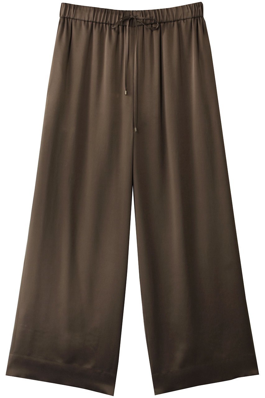 【エブール/ebure】の【Living】ウォッシャブルシルク ストレートイージーパンツ インテリア・キッズ・メンズ・レディースファッション・服の通販 founy(ファニー) ファッション Fashion レディースファッション Fashion for Women パンツ Pants & Trousers シルク Silk, 100% Silk ストレート Straight, Straight Cut セットアップ Set-Up, Coordinated Outfit トレンド Trend, Trending Now パッチ Patch, Appliqué ポケット Pocket, Pocket Detail エレガント 上品 Elegant 定番 Standard, Basic Item ブラウン|ID: prp329100004902448 ipo3291000000036688565