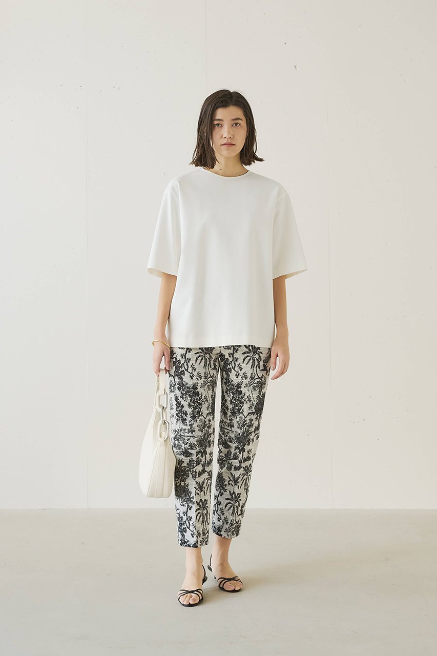 【ジェイドット/j.】のイタリアンジャカードセンタープレスパンツ 人気、トレンドファッション・服の通販 founy(ファニー) ファッション Fashion レディースファッション Fashion for Women パンツ Pants & Trousers イタリア Italy シンプル Simple, Minimal ジャカード/ジャガード Jacquard, Woven Pattern セットアップ Set-Up, Coordinated Outfit センター Center, Center Line ボタニカル Botanical, Floral Pattern エレガント 上品 Elegant other-7|ID: prp329100004902455 ipo3291000000036688625