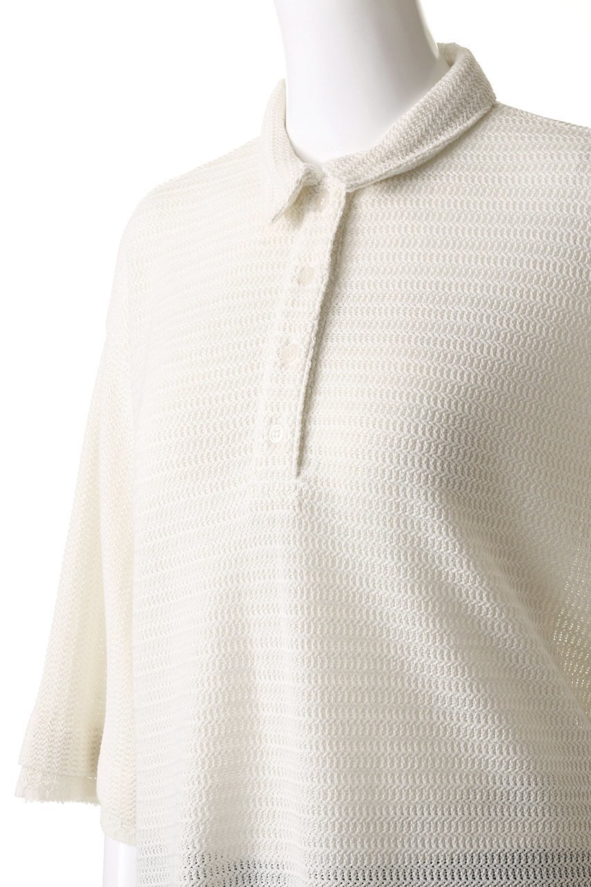 【マノフ/MANOF】のMESH POLO SHIRTS Tシャツ・カットソー 人気、トレンドファッション・服の通販 founy(ファニー) 　ファッション　Fashion　レディースファッション　Fashion for Women　トップス・カットソー　Cut & Sew Tops　シャツ・ブラウス・オフィスカジュアル　Elegant Blouses & Button-Ups　ロングTシャツ・Tシャツ　Longline T-Shirts & Tees　ポロシャツ・きれいめカジュアル　Smart-Casual Polo Tops　カットソー・ベーシックTシャツ　Cut-and-Sewn Tops / Stretch Tees & Basics　おすすめ　Recommended / Our Picks　カットソー　Cut and Sewn Top　ショート　Short, Short Length　スリット　Slit, Slit Detail　スリーブ　Sleeve, Long Sleeve / Short Sleeve　フォルム　Silhouette, Form　メッシュ　Mesh, Net Fabric　ワイド　Wide, Wide Fit　夏　Summer　other-5|ID: prp329100004902495 ipo3291000000036689060