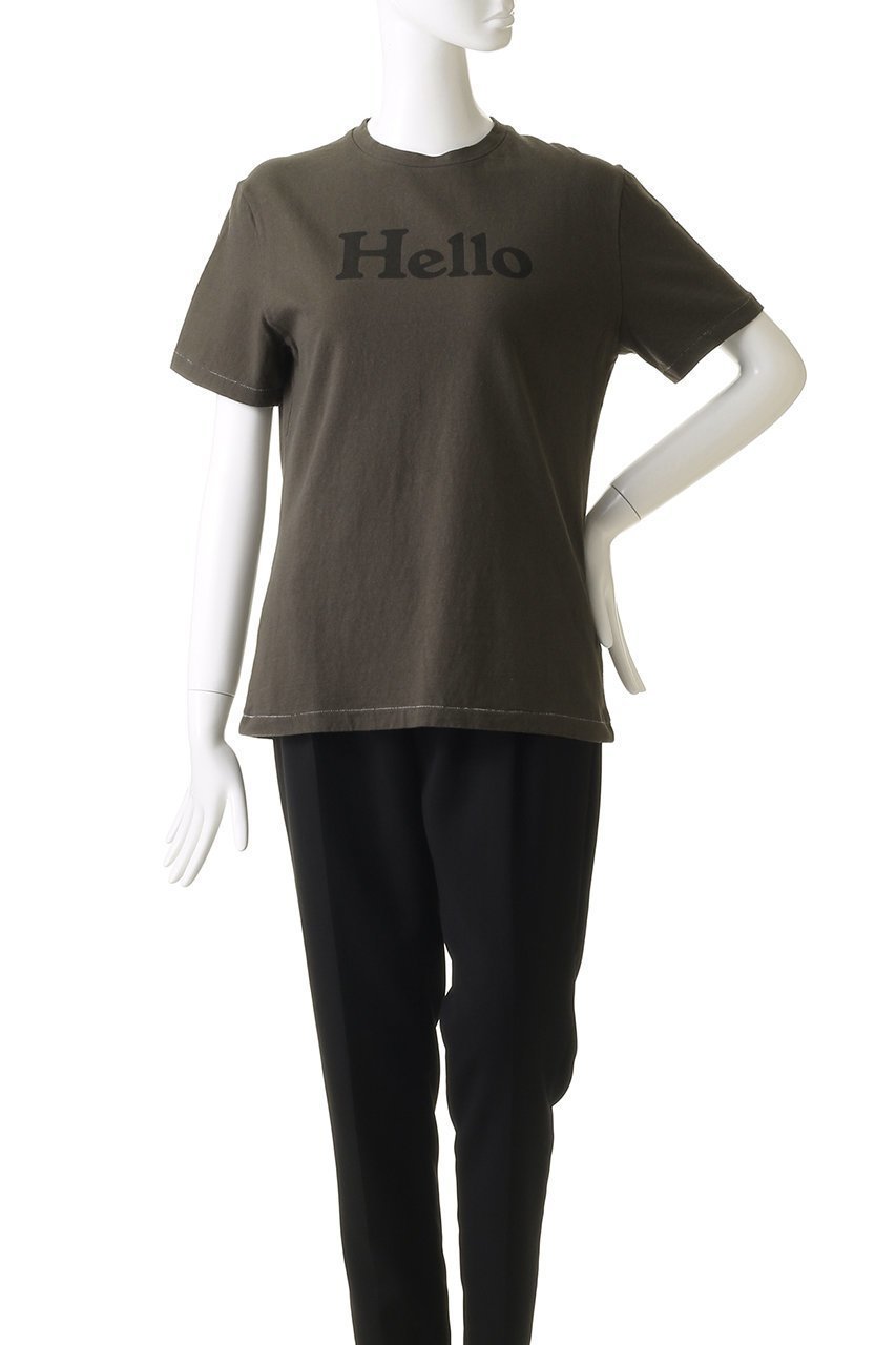 【マディソンブルー/MADISONBLUE】のHELLO TEE/HELLO Tシャツ 人気、トレンドファッション・服の通販 founy(ファニー) 　ファッション　Fashion　レディースファッション　Fashion for Women　トップス・カットソー　Cut & Sew Tops　シャツ・ブラウス・オフィスカジュアル　Elegant Blouses & Button-Ups　ロングTシャツ・Tシャツ　Longline T-Shirts & Tees　カットソー・ベーシックTシャツ　Cut-and-Sewn Tops / Stretch Tees & Basics　インナー　Innerwear　ショート　Short, Short Length　ジャケット　Jacket, Outerwear　スリーブ　Sleeve, Long Sleeve / Short Sleeve　プリント　Print, Printed Pattern　夏　Summer　春　Spring　S/S・春夏　SS, Spring/Summer, Warm Season　other-2|ID: prp329100004902499 ipo3291000000036689099