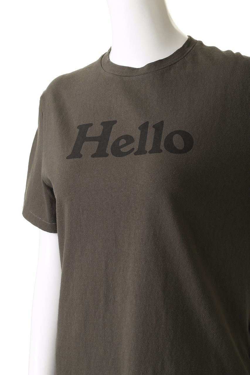 【マディソンブルー/MADISONBLUE】のHELLO TEE/HELLO Tシャツ 人気、トレンドファッション・服の通販 founy(ファニー) 　ファッション　Fashion　レディースファッション　Fashion for Women　トップス・カットソー　Cut & Sew Tops　シャツ・ブラウス・オフィスカジュアル　Elegant Blouses & Button-Ups　ロングTシャツ・Tシャツ　Longline T-Shirts & Tees　カットソー・ベーシックTシャツ　Cut-and-Sewn Tops / Stretch Tees & Basics　インナー　Innerwear　ショート　Short, Short Length　ジャケット　Jacket, Outerwear　スリーブ　Sleeve, Long Sleeve / Short Sleeve　プリント　Print, Printed Pattern　夏　Summer　春　Spring　S/S・春夏　SS, Spring/Summer, Warm Season　other-5|ID: prp329100004902499 ipo3291000000036689102